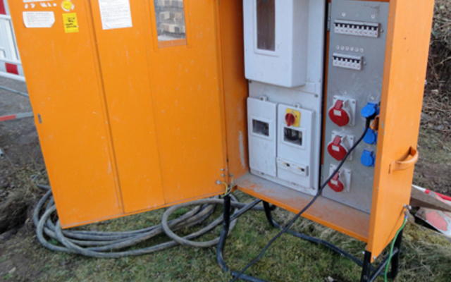 Baustrom bei Appler Elektrotechnik in Grävenwiesbach
